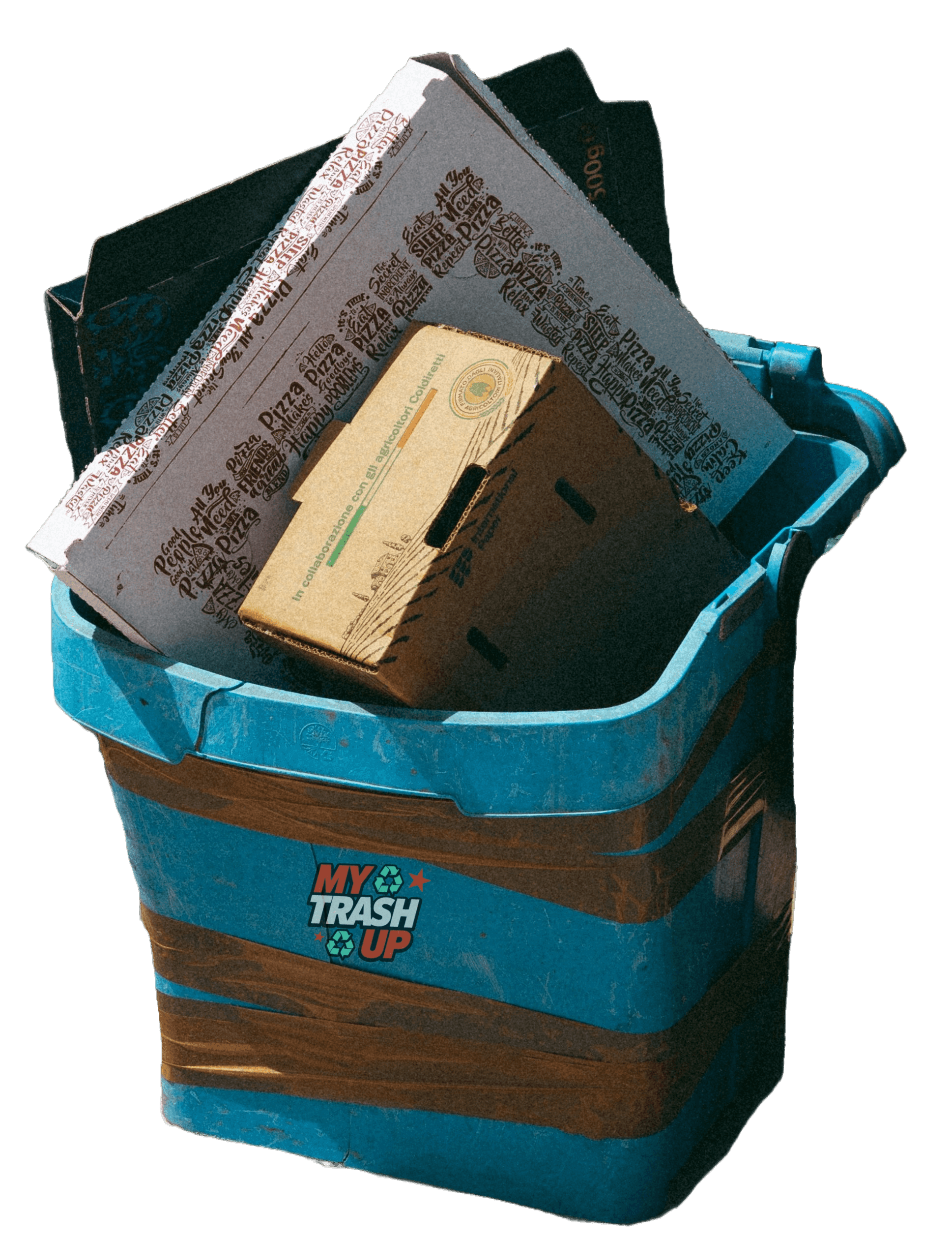 Staged heavy trash put out only (up to 2 times a month)